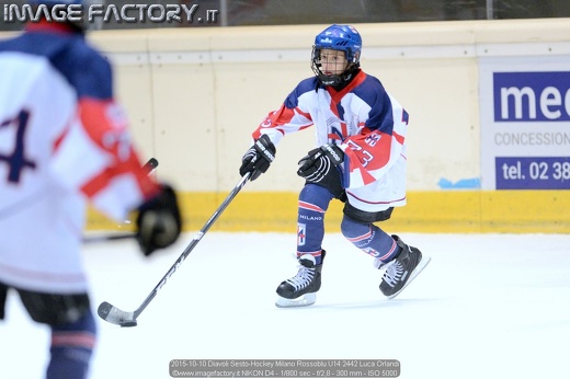2015-10-10 Diavoli Sesto-Hockey Milano Rossoblu U14 2442 Luca Orlandi
